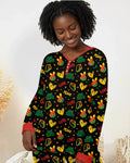 Peace Love Juneteenth Bambus Pyjama-Set für Damen