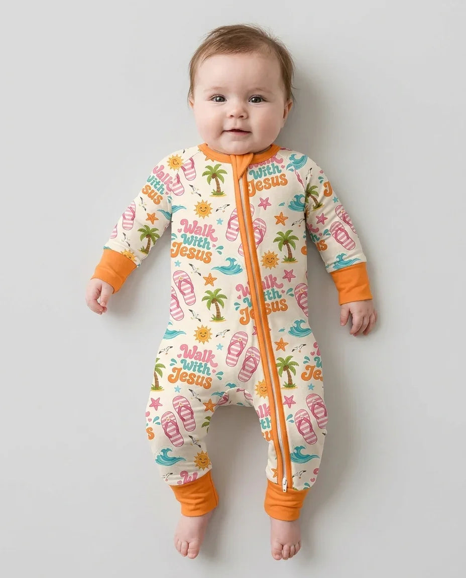 Gerippte Babykleidung mit individuellem Foto - Weich &amp; Skizzenhaft