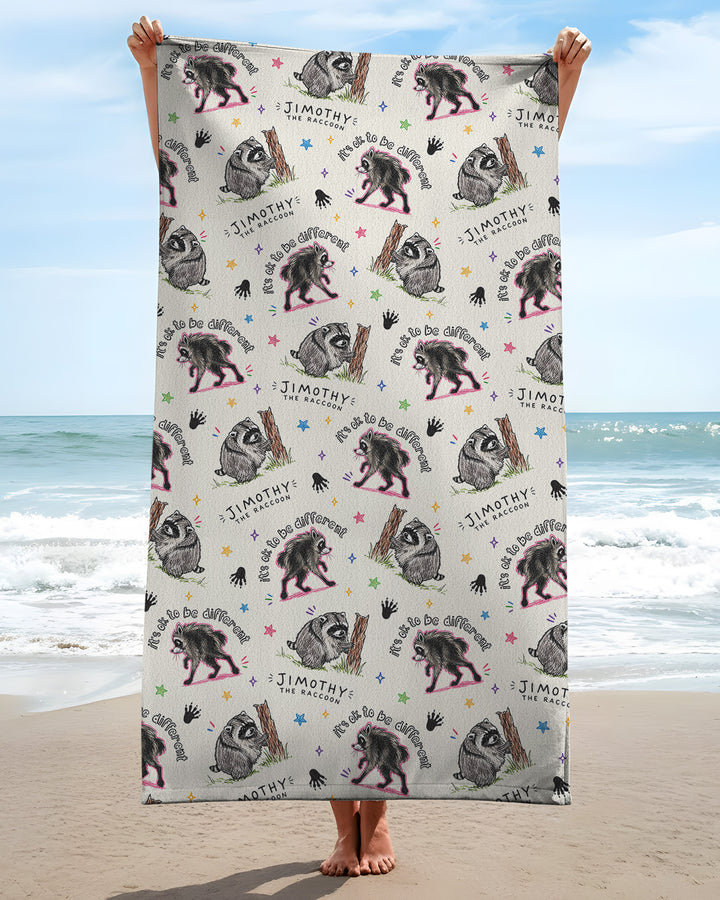 It's Okay to be Jimothy Bamboo Beach Towel