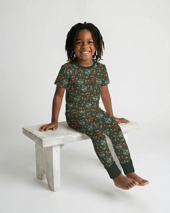 Daddy Bear It's Not A Dad Bod Bamboo Two Piece Short Sleeve Pajama Set