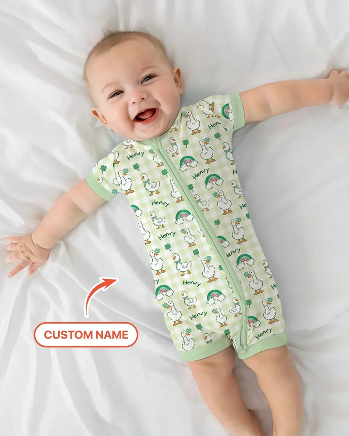 Custom Name Lucky Ducks Shorty Zippy