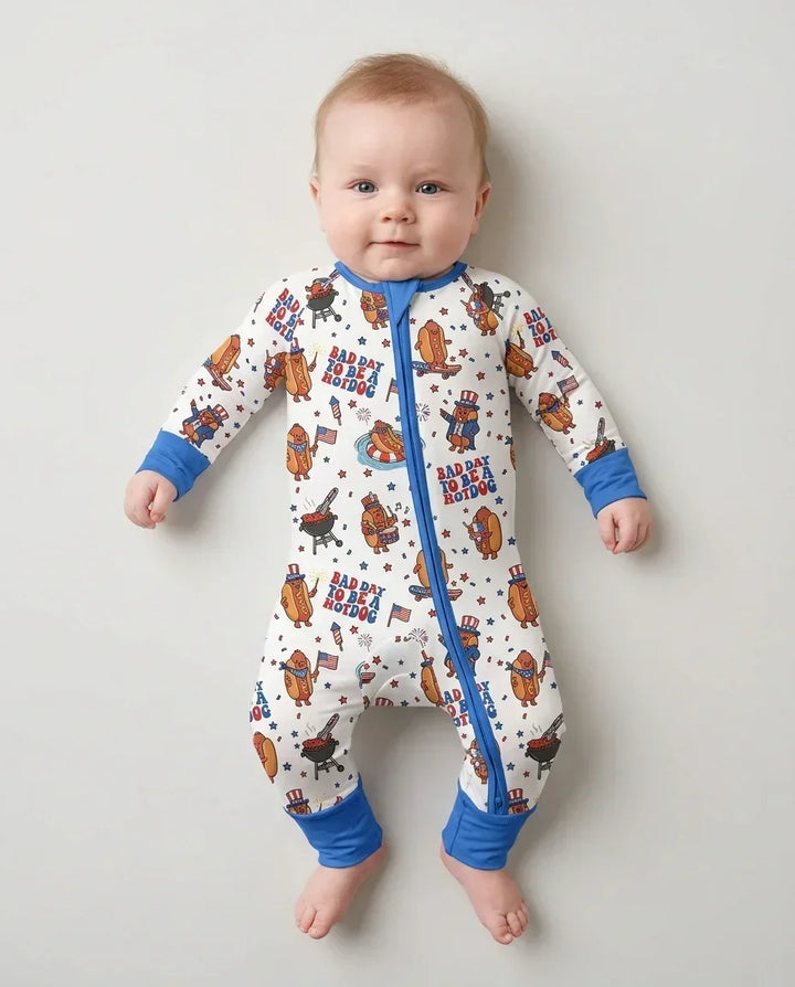 Hot Dog Patriotic Bamboo Convertible Zippy