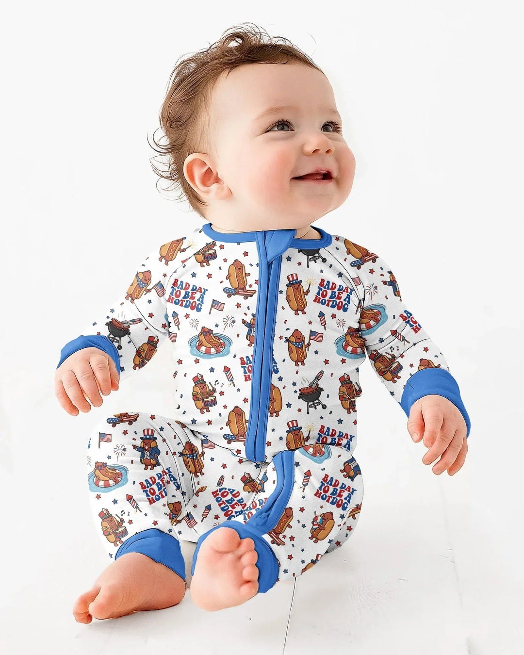 Hot Dog Patriotic Bamboo Convertible Zippy