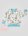 Sudadera de cuello redondo de bambú personalizada para la celebración de los cien días