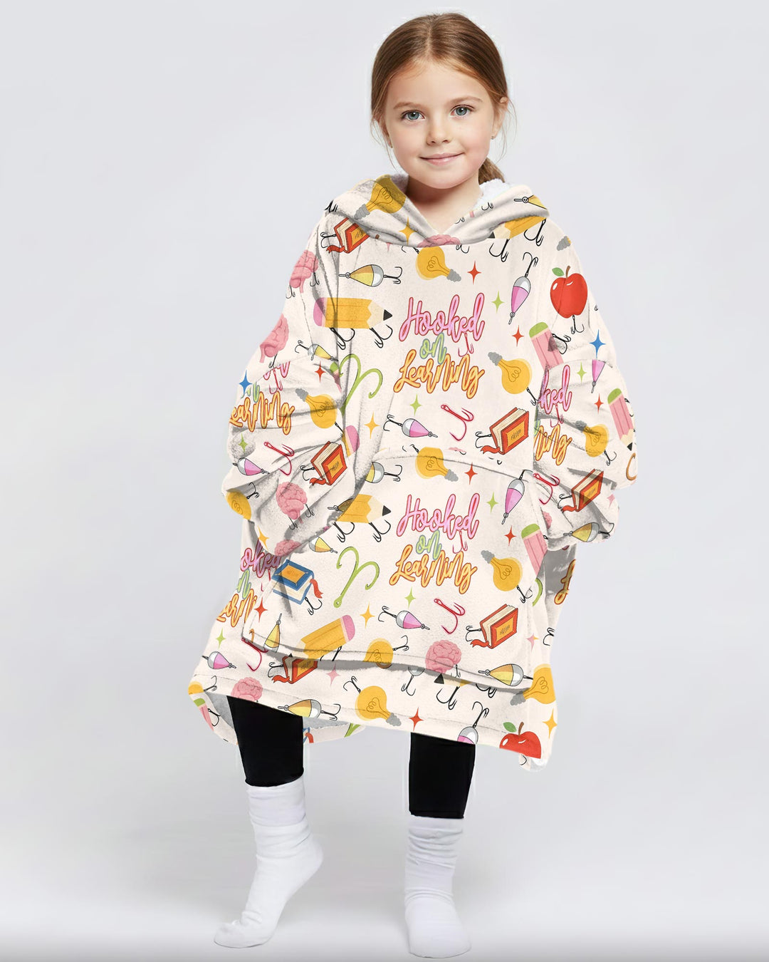 Hooked on Learning Bamboo Blanket Hoodie