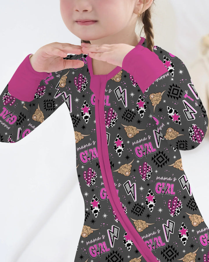 Western Mama & Me Matching  Bamboo Convertible Zippy