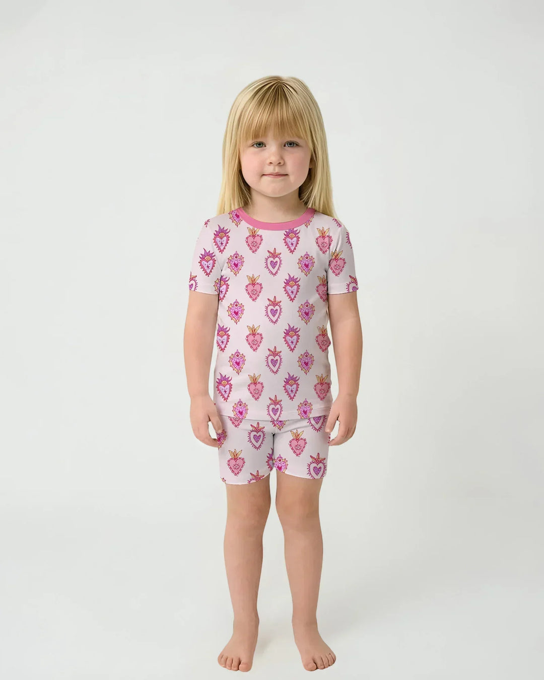 Mi Milagro Two Piece Short Sleeve Shorts Pajama Set
