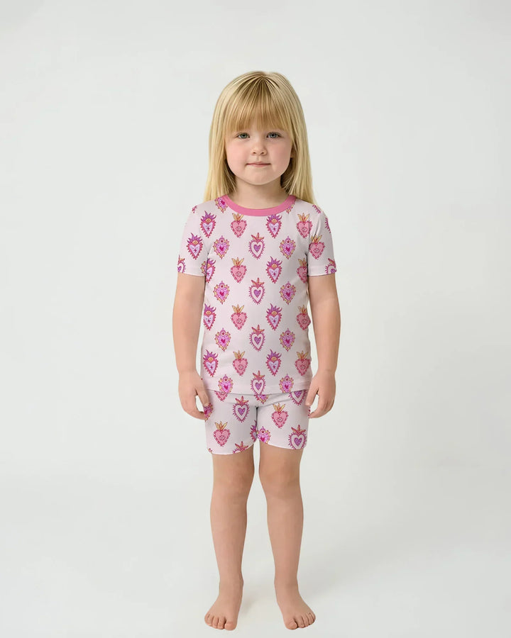 Mi Milagro Two Piece Short Sleeve Shorts Pajama Set