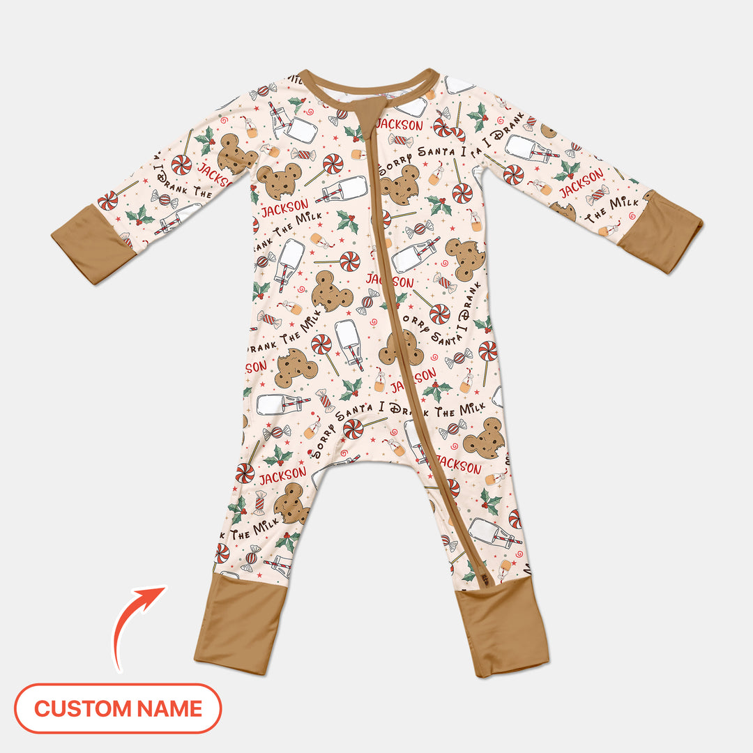 Custom Name Sorry Santa I Drank The Milk Convertible Zippy