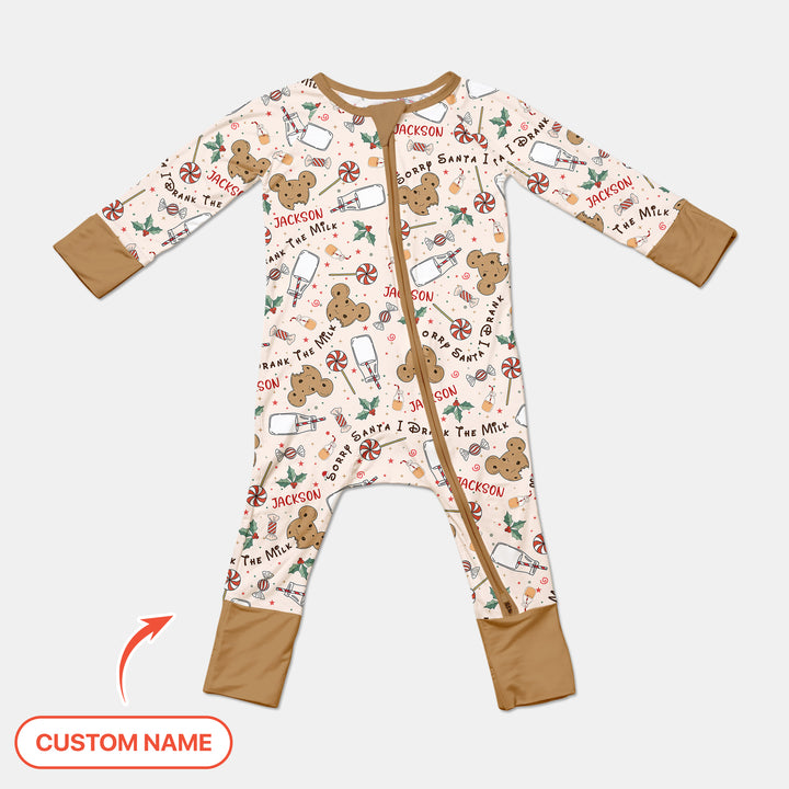 Custom Name Sorry Santa I Drank The Milk Convertible Zippy