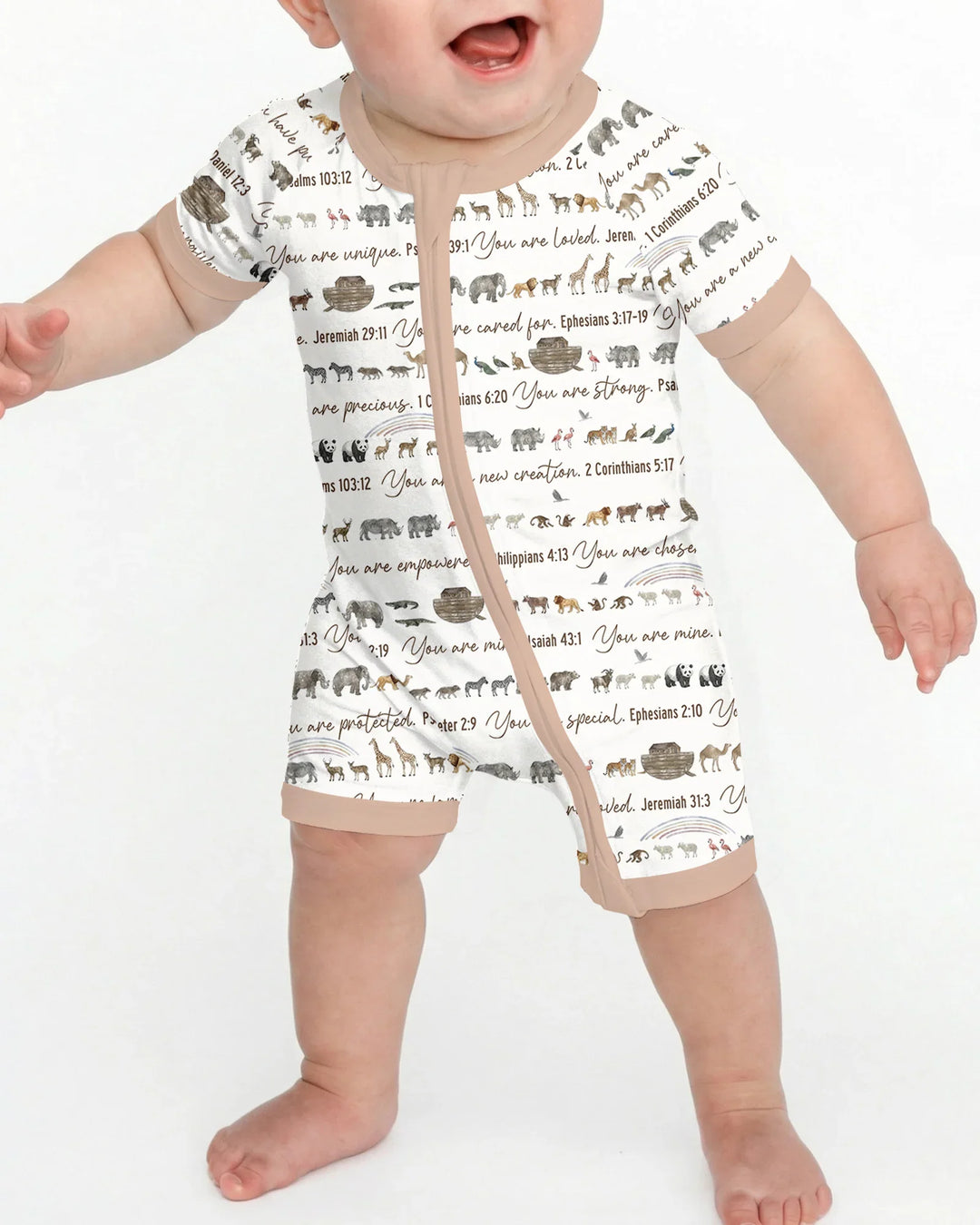 Biblical Noah's Ark Bamboo Shorty Zippy