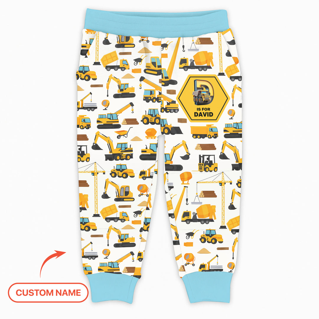 Custom Name Construction Initials Jogger