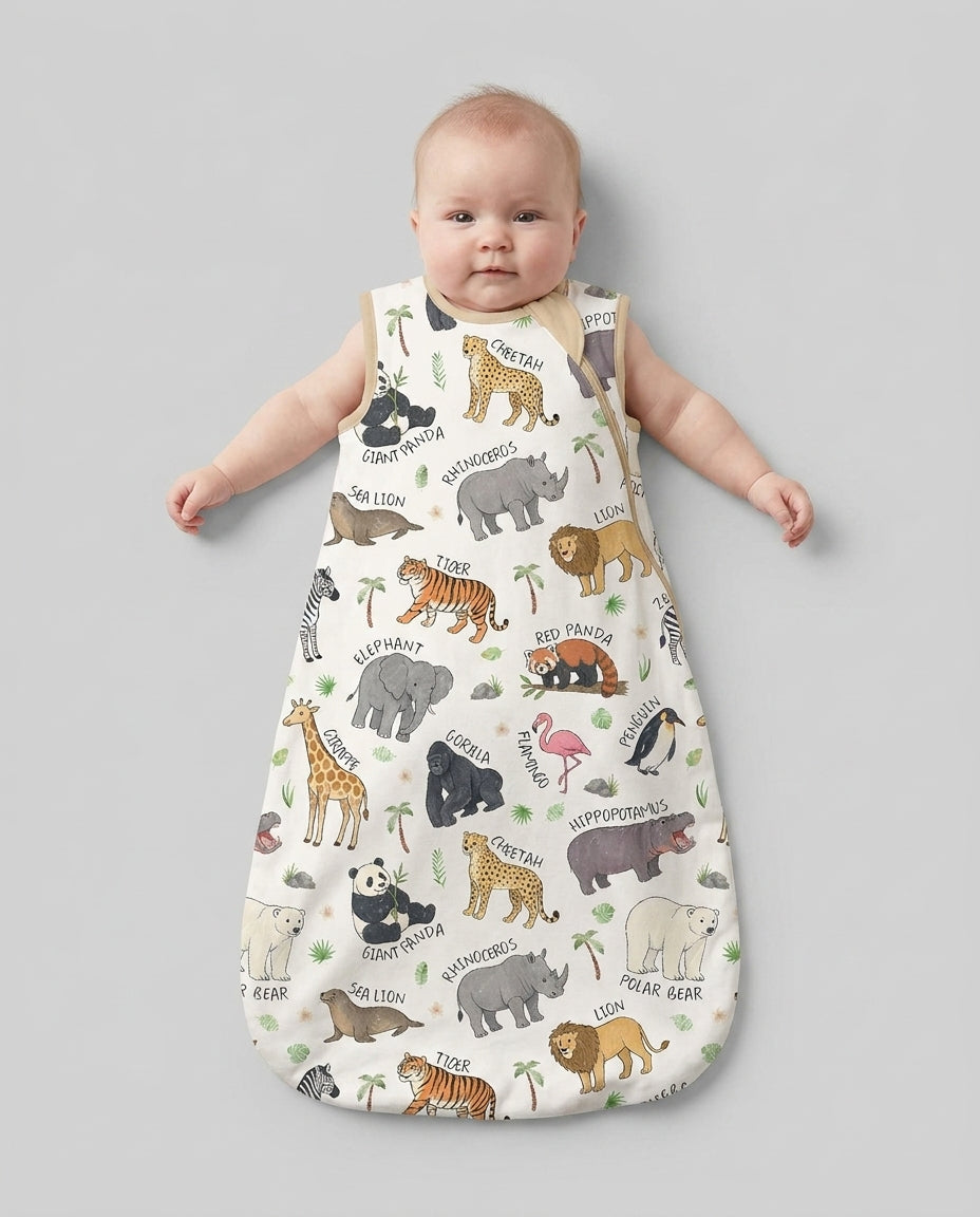 Safari Animals Bamboo Sleep Bag