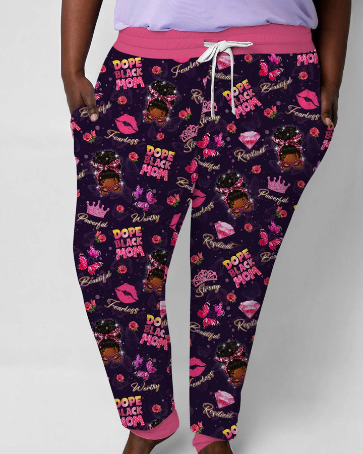 Dope Black Queen Bambus Schlafanzug Set für Damen