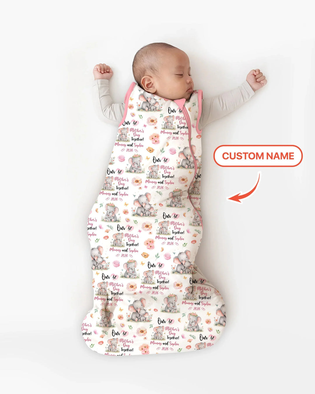 Personalized Our 1st Mother's Day Together Bamboo Sleep Bag