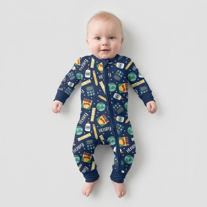 Gerippte Babykleidung mit individuellem Foto - Weich &amp; Skizzenhaft