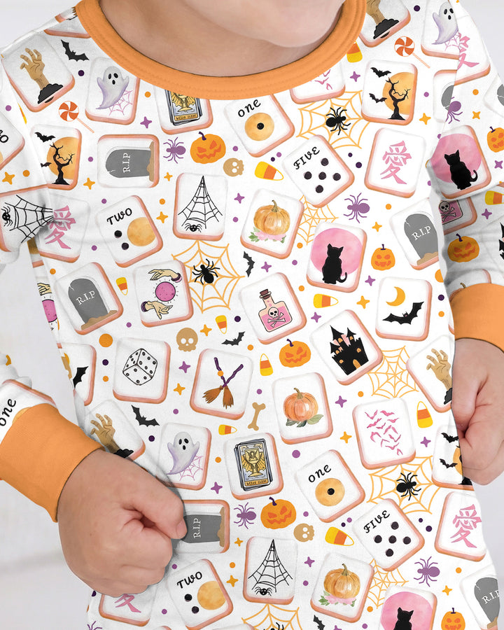 Mahjoween Mommy & Me Matching Bamboo Two Piece Long Sleeve Pajama Set