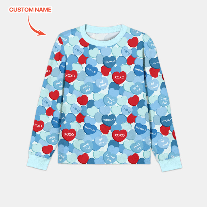 Valentine Candy Crush Family Matching Men's Pajama Set