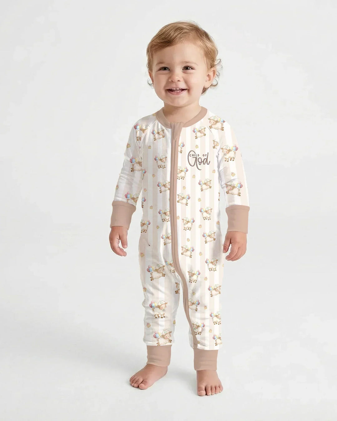 Child Of God Embroidered Baby Bamboo Convertible Zippy