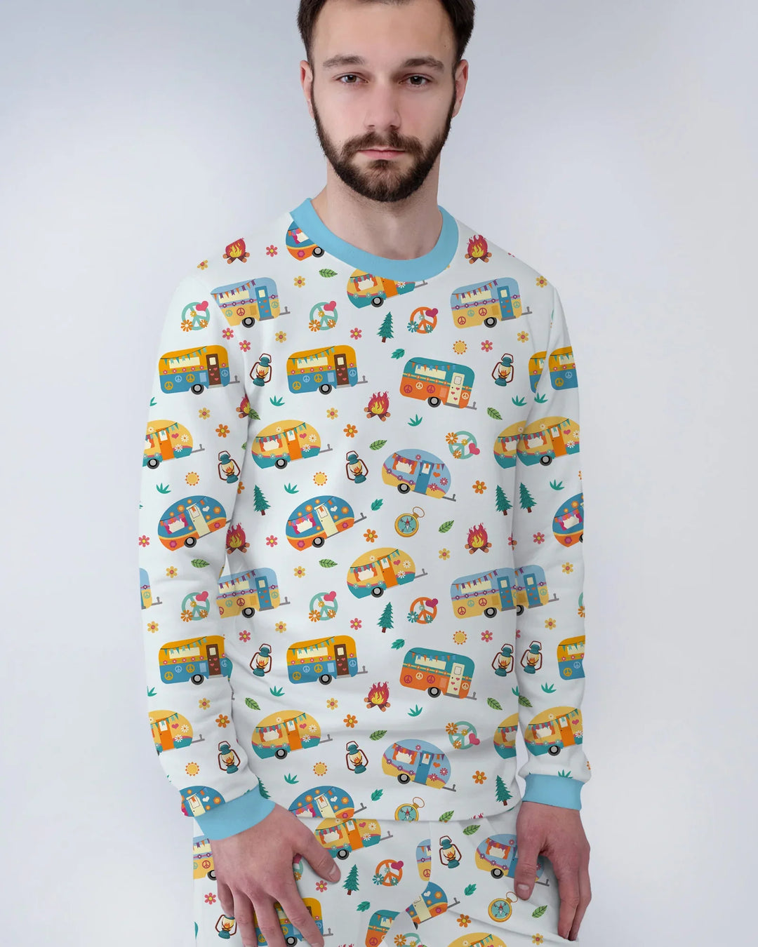 Happy Little Camper Bamboo Men's Pajama Set