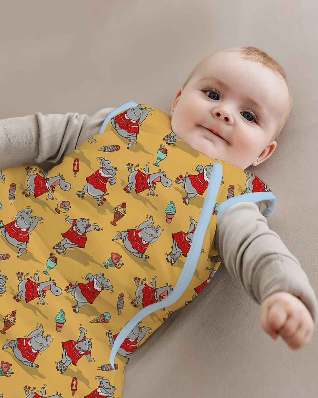 Dancing Hippo Treats Bamboo Sleep Bag