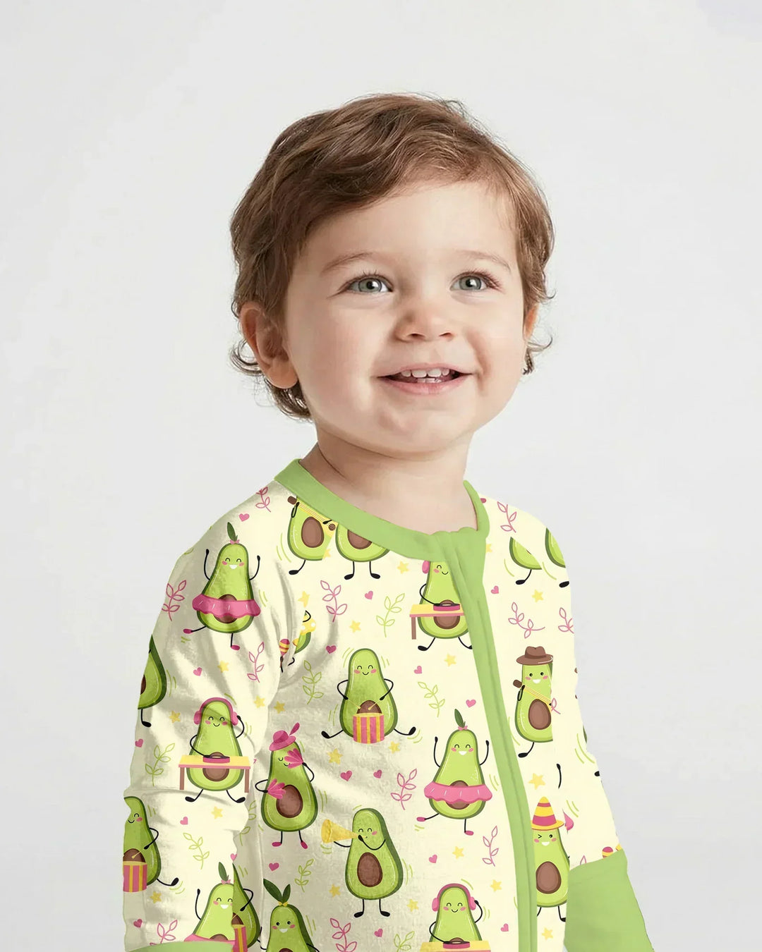 Gerippte Babykleidung mit individuellem Foto - Weich &amp; Skizzenhaft