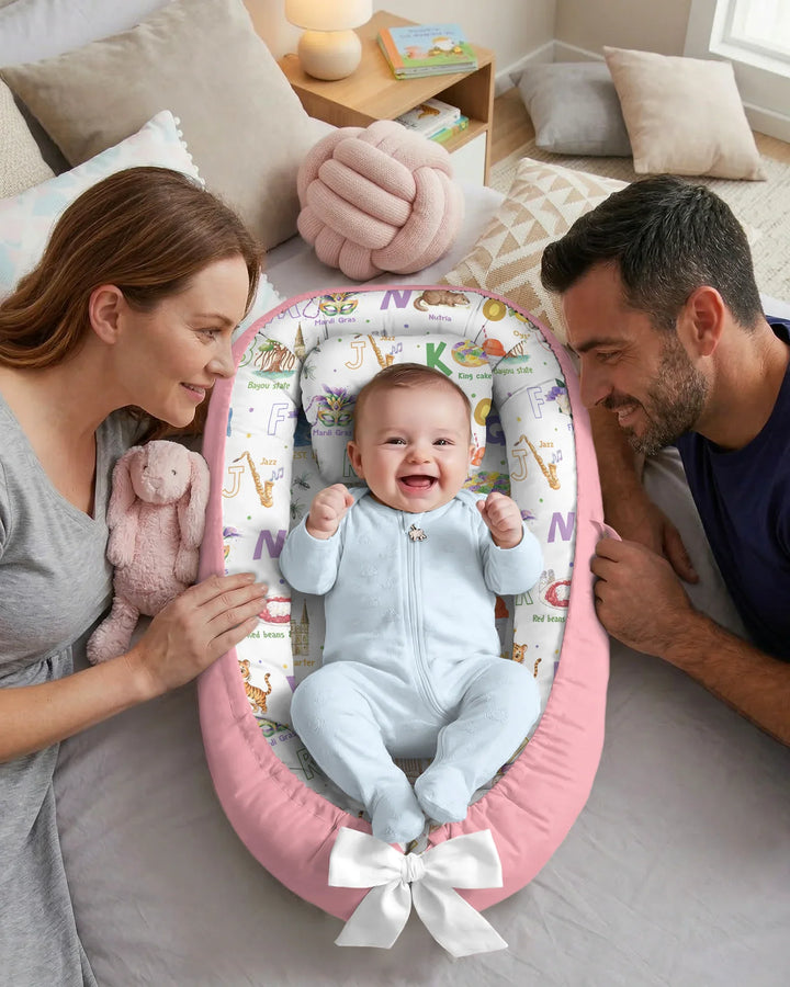 Alphabet of Lousiana Bambus Baby-Nestchen-Bett