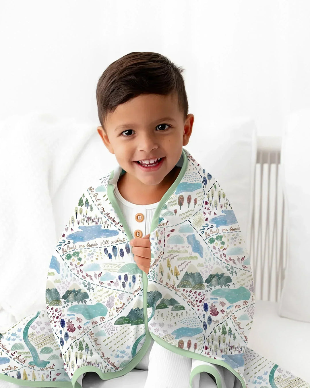 Whimsical Psalms 23 Map Blanket