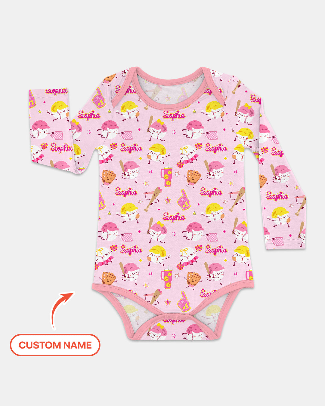 Baseball Mama and Mini Matching Template Bamboo Bodysuit