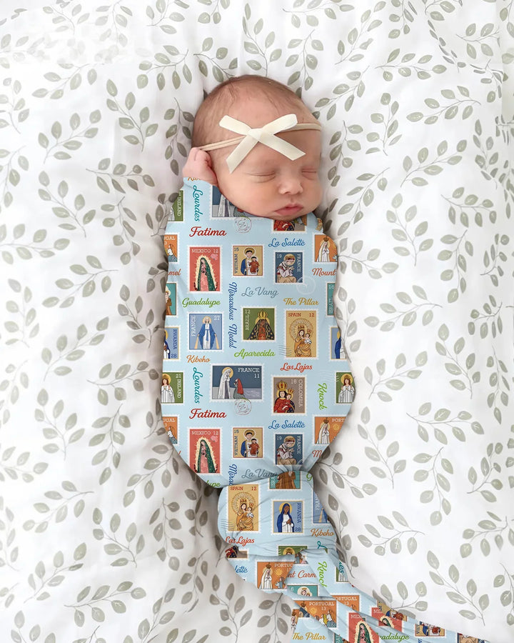 Our Lady, Around the World swaddle blanket