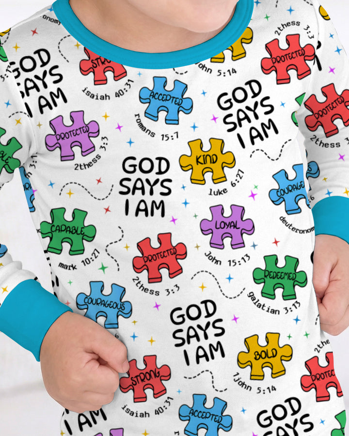 All Pieces Belong Two Piece Long Sleeve Pajama Set