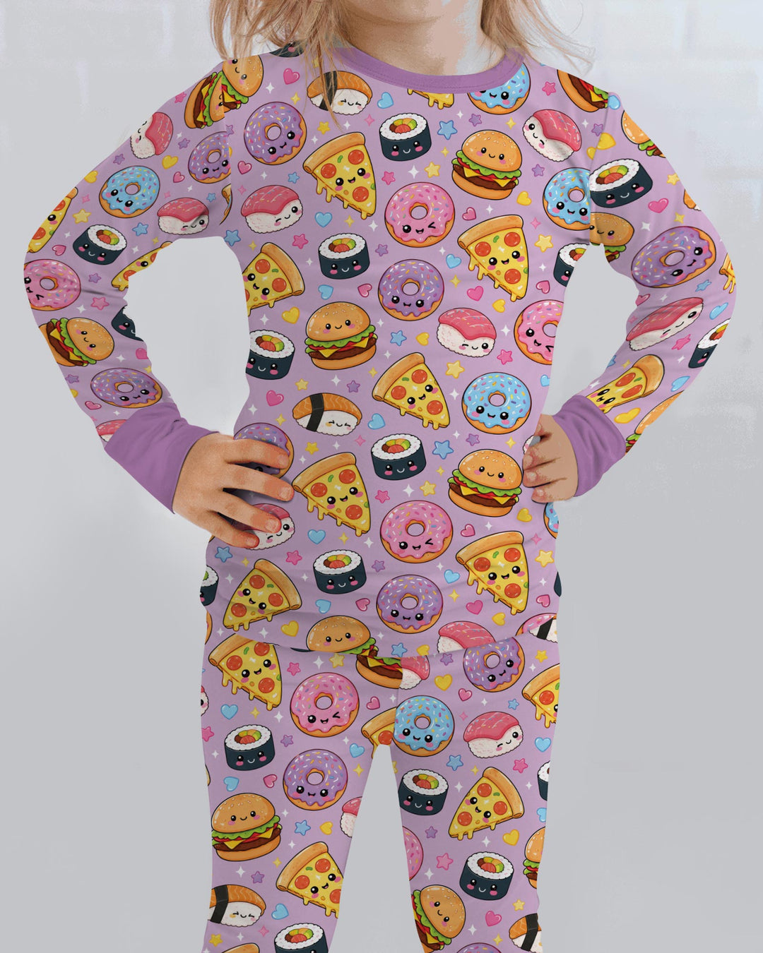 Conjunto de pijama de dos piezas de bambú con mangas largas, plantilla PERSONALIZADA