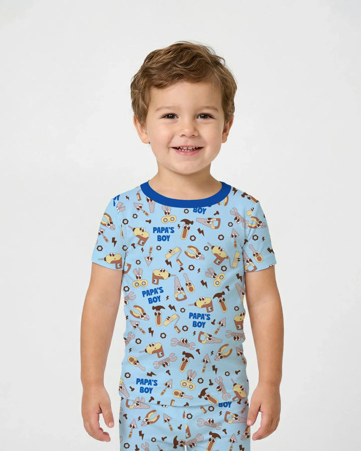 Fixer of All Things Dad Club Bamboo Two Piece Short Sleeve Pajama Set