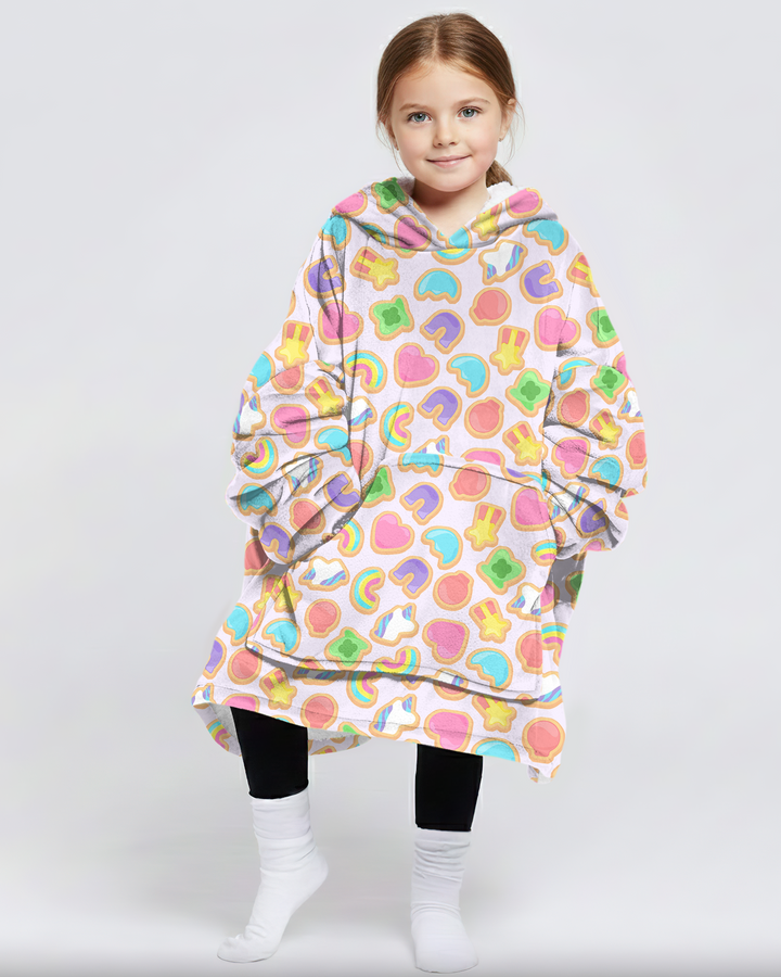 Lucky Marshmallow Cookies Blanket Hoodie