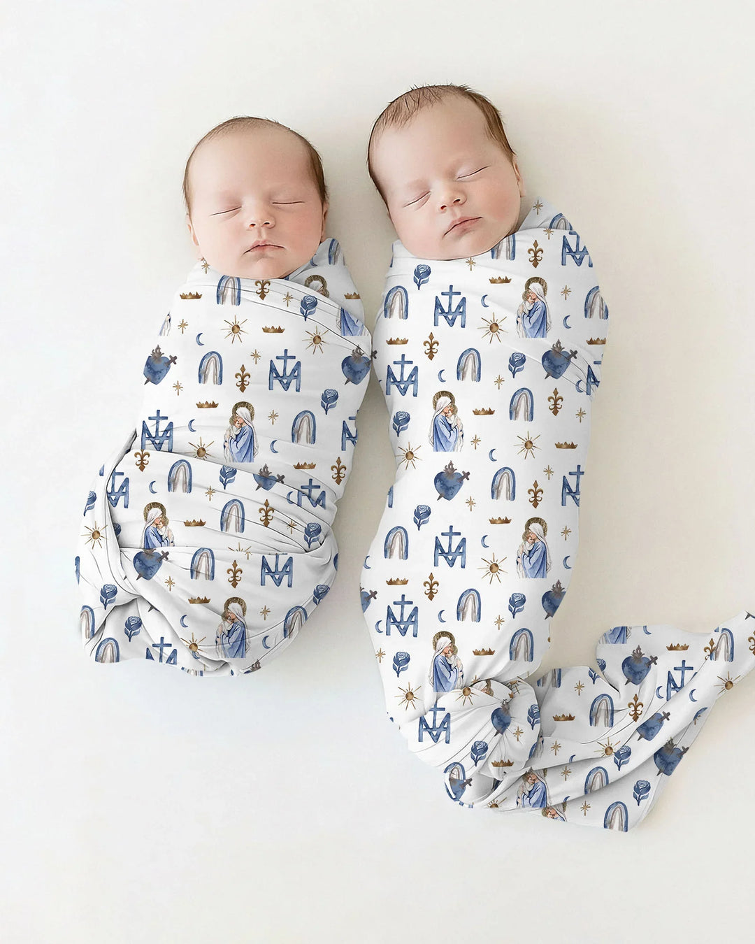 Little Ave Maria swaddle blanket