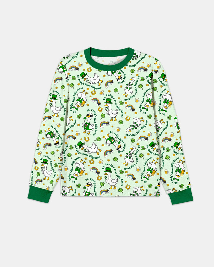 St. Patrick's Day Silly Goose Men's Pajama Set