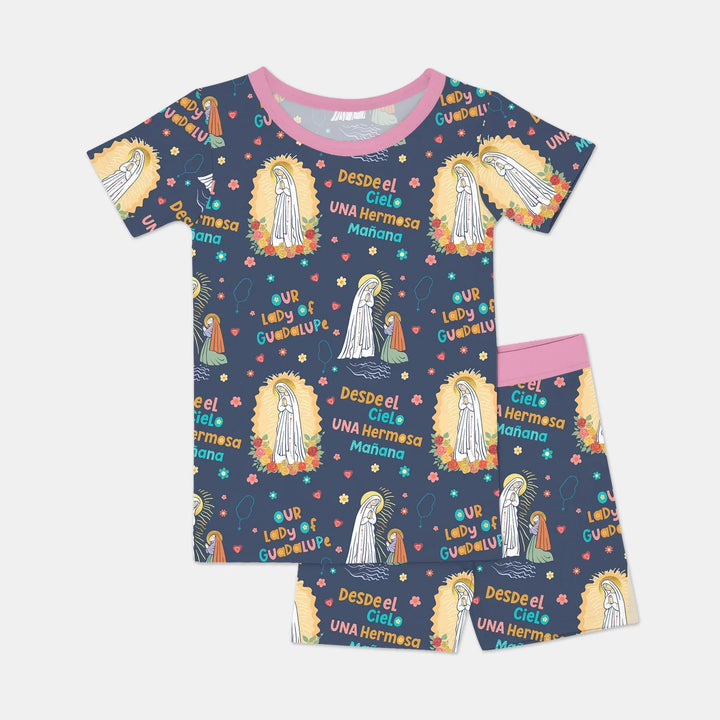 Maria Our Lady Of Guadalupe Two Piece Short Sleeve Shorts Pajama Set