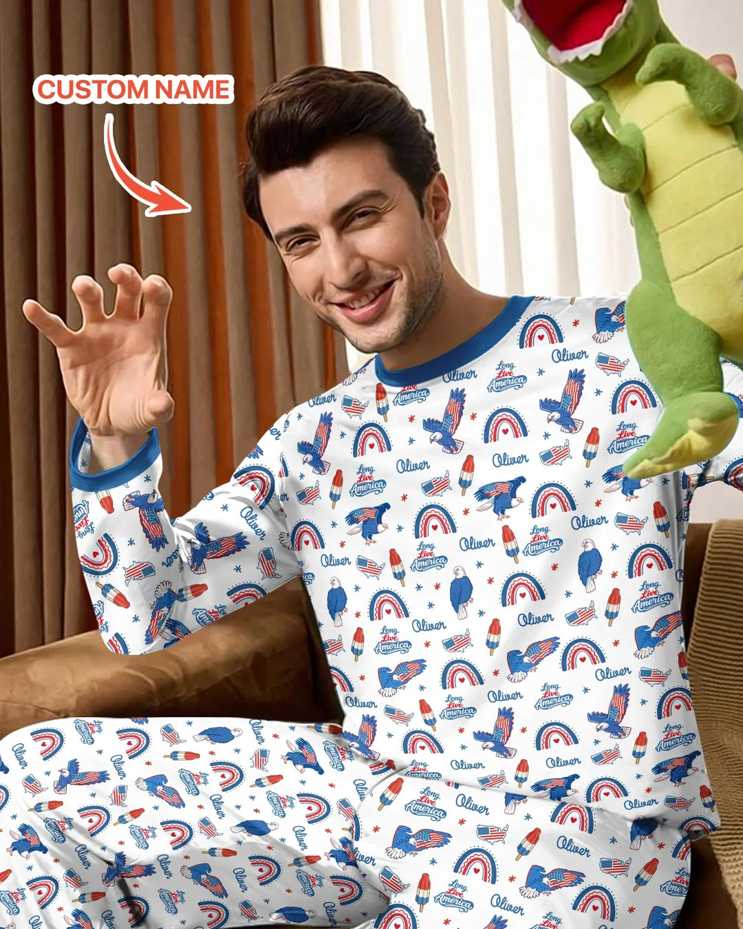 Long Live America Bamboo Men's Pajama Set