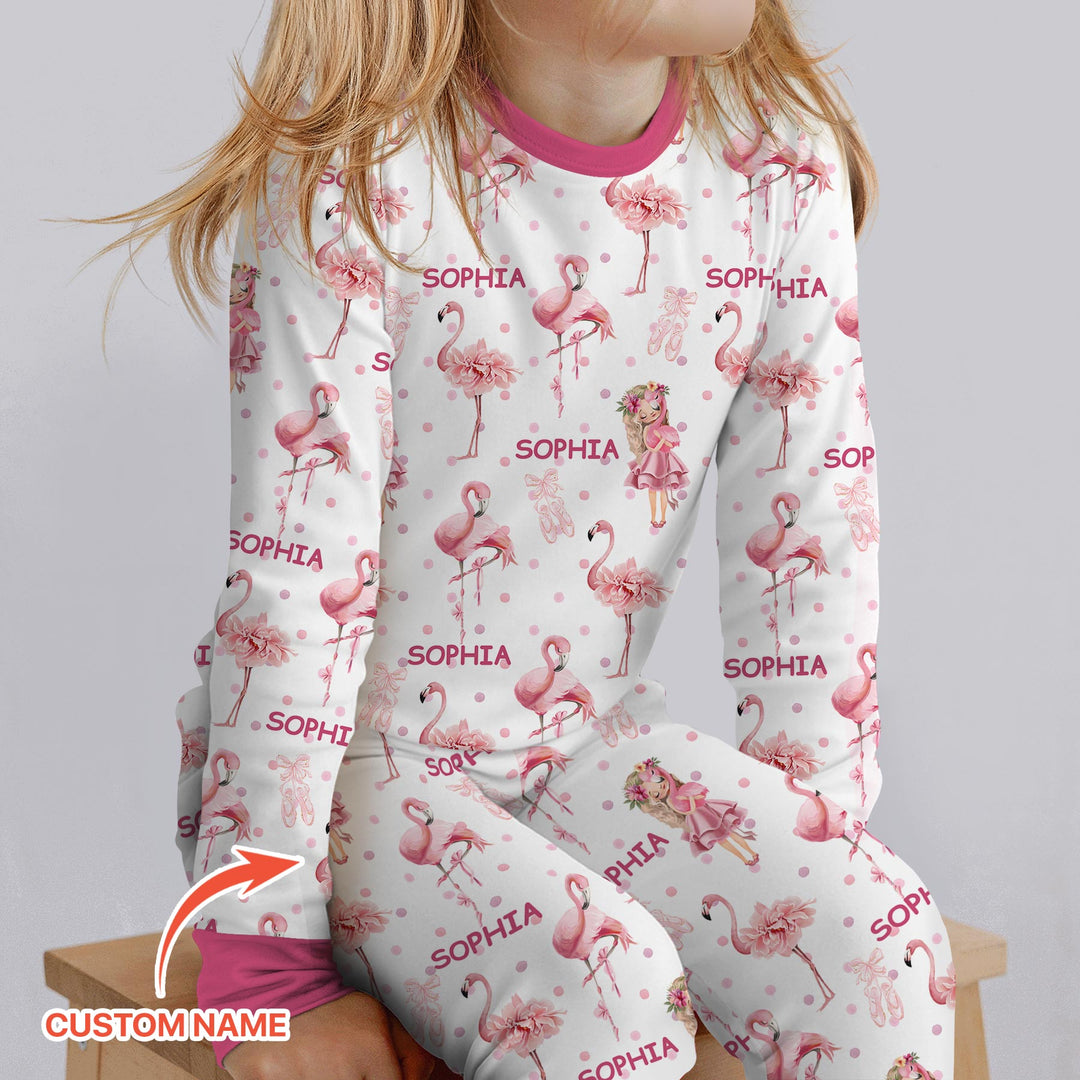 Little Ballerina Dreams Two Piece Long Sleeve Pajama Set