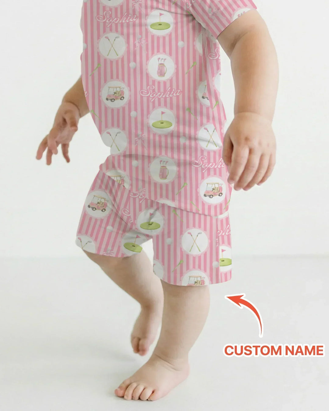 Zweiteiliges Pyjama-Set mit kurzen Ärmeln und Shorts im Sommer-Design
