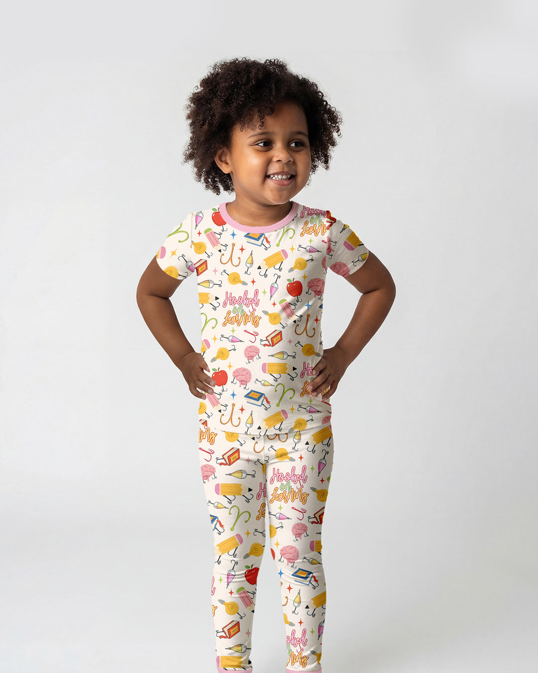Zweiteiliges, kurzärmliges Pyjama-Set mit Marienkäfern