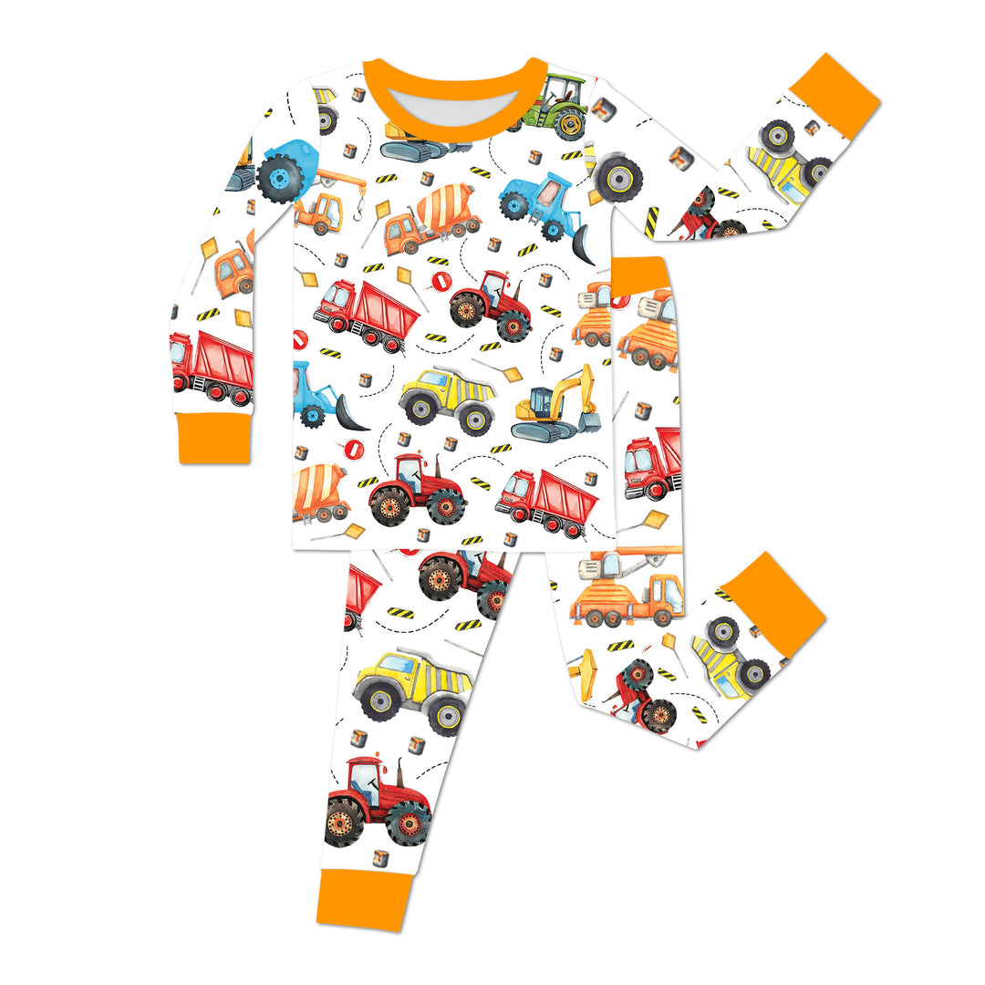 Tiny Builders Two Piece Long Sleeve Pajama Set