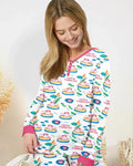Fröhliches Pessach Familien-Partnerlook Bambus Damen Pyjama-Set