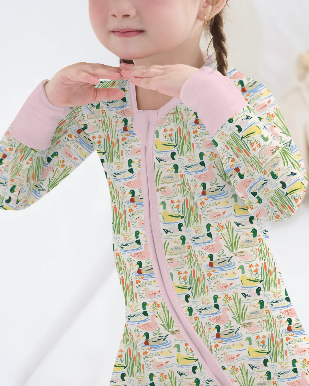 Whimsical Mallard Duck Bamboo Convertible Zippy