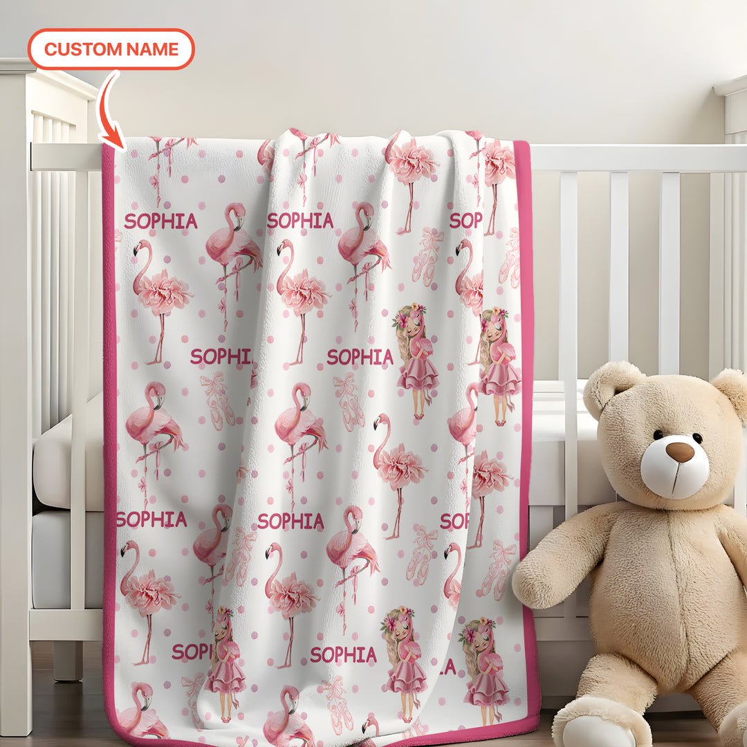 Little Ballerina Dreams Toddler Blanket