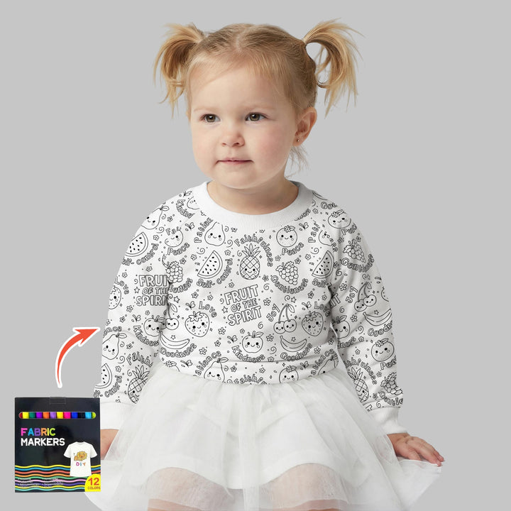 All Colorable Fruit of the Spirit Crewneck Sweatshirt