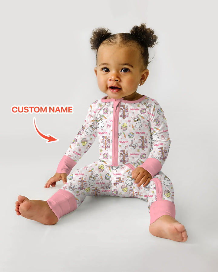 Custom Name Retro Easter Convertible Zippy
