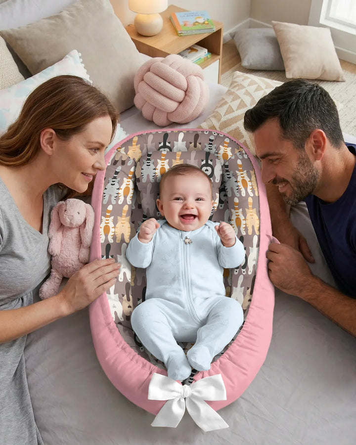 Cheeky Tails Bamboo Baby Nest Bed