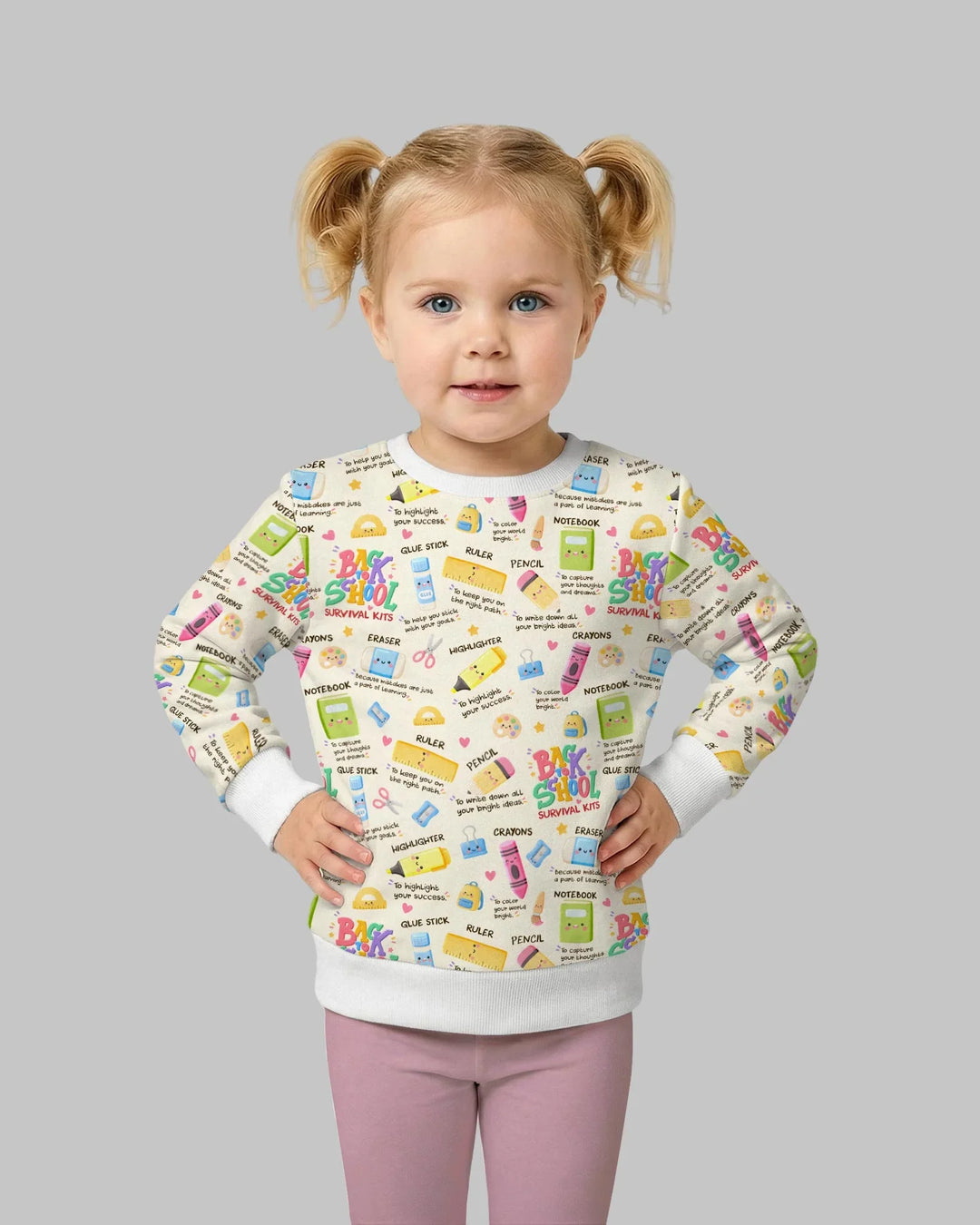 Back To School Survival Kit Bamboo Crewneck Sweatshirt