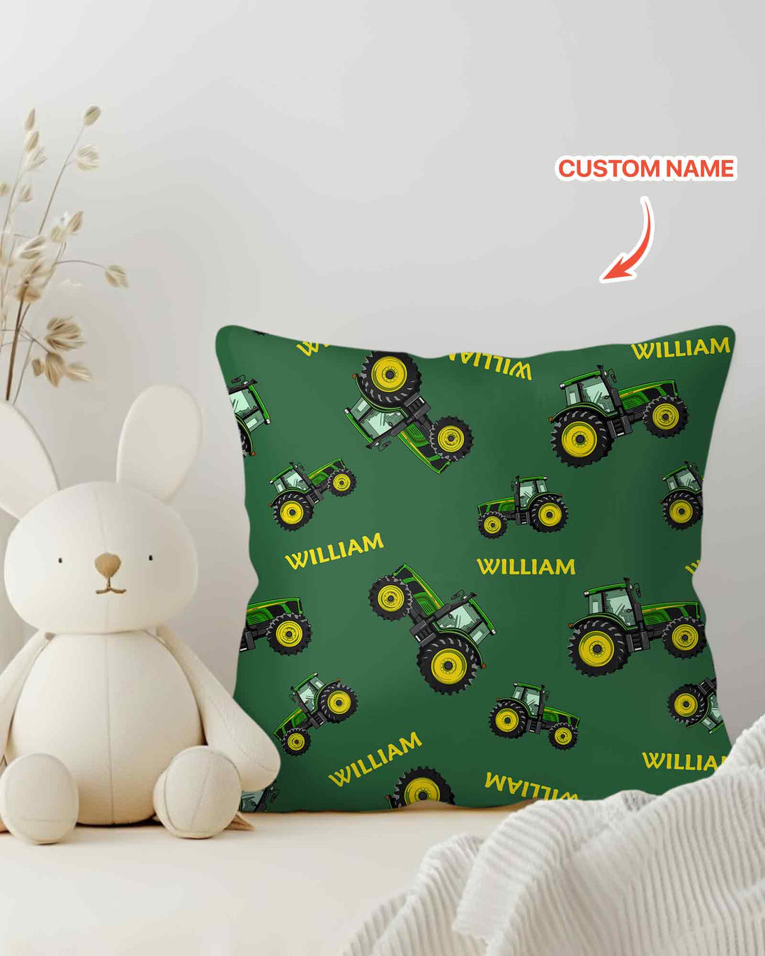 Plantilla de funda de almohada de bambú personalizada